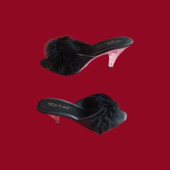 Fabulicious Women's Belle 301F Furry Marabou Slipper Size 11 - Picture 6 of 10